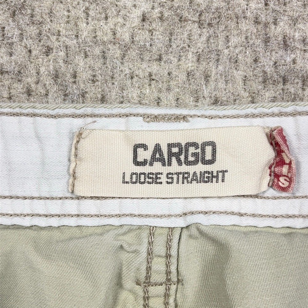 Vintage Levis Cargo Pants Men 36x30 Tan Khaki Twill Baggy Y2K Skate Paratropper - Picture 4 of 16